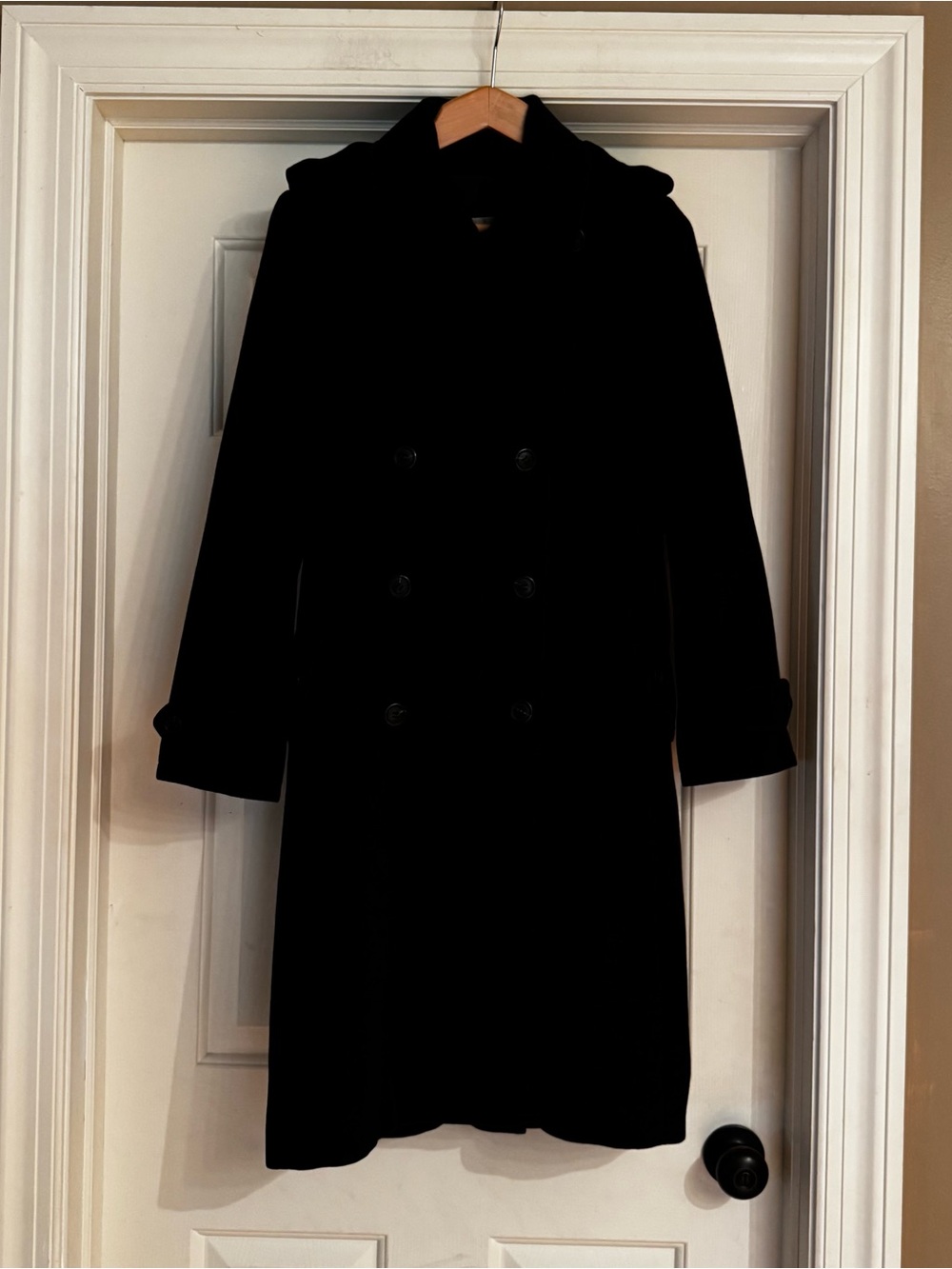 Max Mara Dark Grey Wool Coat Size Small
